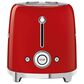 SMEG 2-Slice Retro Style Toaster in Red and Stainless Steel, , large