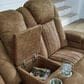 Ashley Wolfridge Power Reclining Loveseat in Brindle, , large