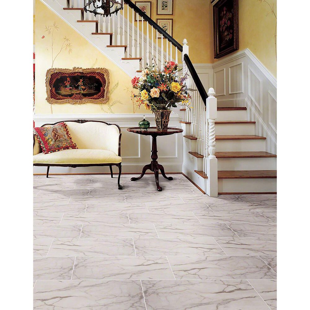 MS International Essentials White Vena 12&quot; x 24&quot; Ceramic Tile, , large