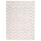 Nourison Dreamy Shag 4" x 6" Ivory and Grey Area Rug, , large