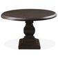 Home Trends & Design Nimes 48" Round Dining Table in Vintage Brown - Table Only, , large