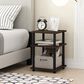 HOMLUX 3-Tier Side Table in Columbia Walnut and Black, , large