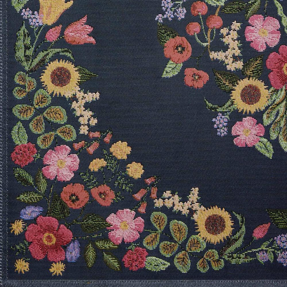 Rifle Paper Co. x Loloi Perennial Blossom 5&#39;3&quot; x 7&#39;8&quot; Navy Area Rug, , large