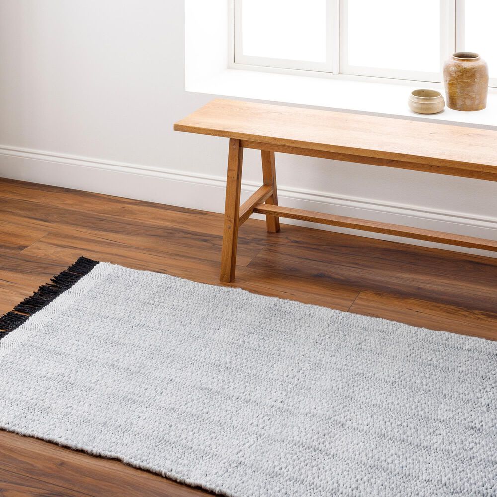 Surya Clover 2&#39;6&quot; x 8&#39; Light Grey Runner, , large