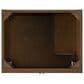 James Martin Myrrin 30" Single Bathroom Vanity in Mid-Century Walnut with 3 cm Carrara Marble Top and Rectangular Sink, , large