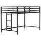 Hearth and Haven Adam Twin Loft Bunk Bed in Black, , large