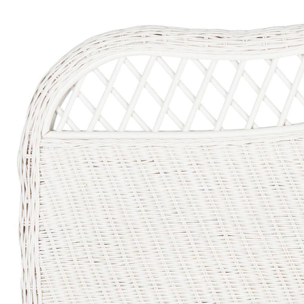 Safavieh Sephina Full Rattan Headboard in White, , large