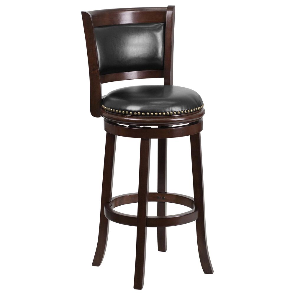 Flash Furniture 29" Swivel Barstool in Black, , large