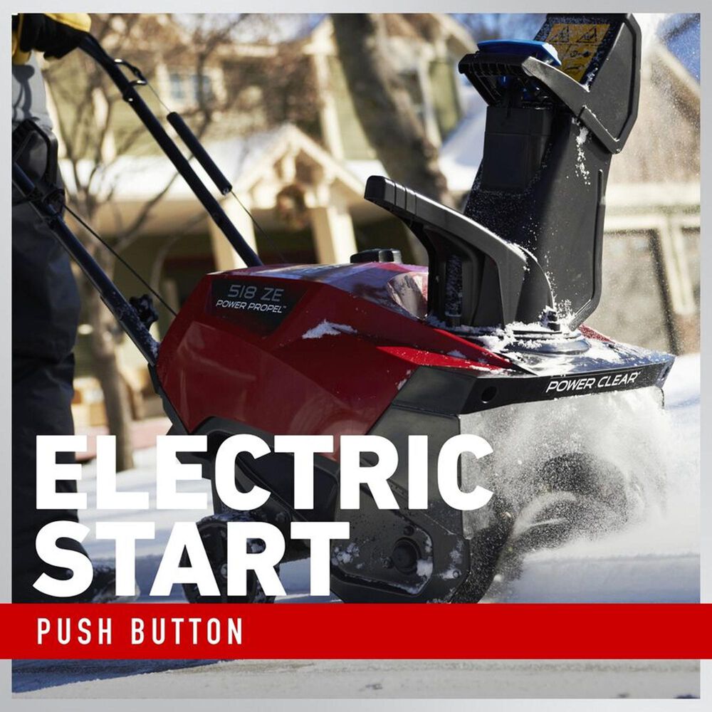 Toro 18&quot; 518 ZE Electric Start Power Clear Gas Snow Blower, , large