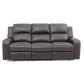 Oxford Furniture Power Reclining Sofa with Power Headrest and Drop Down Table in Cowboy Granite, , large