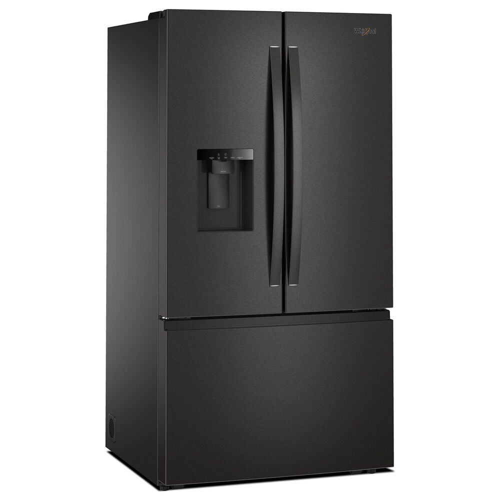 Whirlpool 29.58 Cu. Ft. French Door Refrigerator with In-Door Water and Ice Maker in Fingerprint Resistant Black Stainless Steel, , large