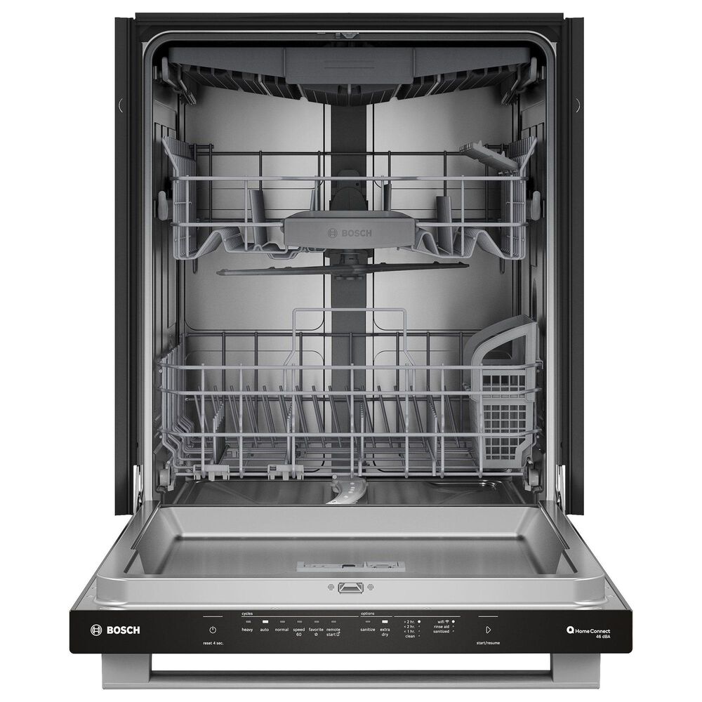 Bosch 300 Series 24&quot; Built-In Bar Handle Dishwasher with Anti-Fingerprint in Stainless Steel, , large