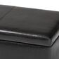 Baxton Studio Dennehy Storage Ottoman in Black, , large