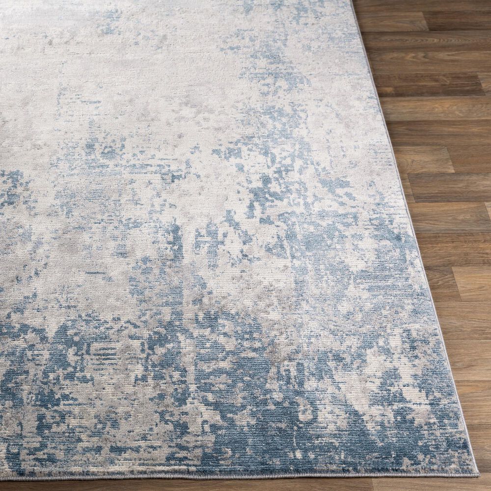 Surya Alpine 2&#39; x 2&#39;11&quot; Blue, Medium Gray, Charcoal, Gray and Off-White Area Rug, , large