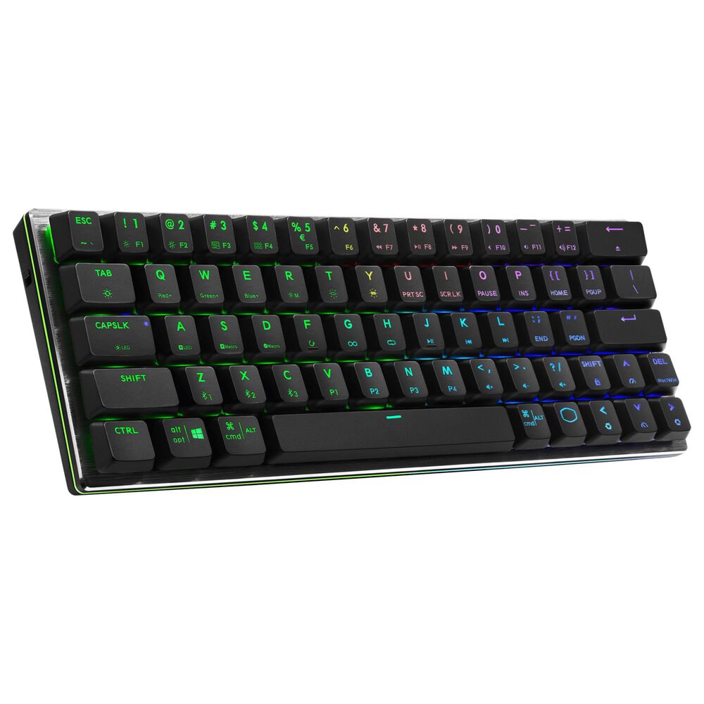 Cooler Master SK622 Wireless 60% Mechanical Keyboard with Low Profile Red Switches, New and Improved Keycaps, , large