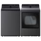 LG 5 Cu. Ft. Smart Top Load Washer and 7.3 Cu. Ft. Electric Dryer Laundry Pair in Platinum Black, , large