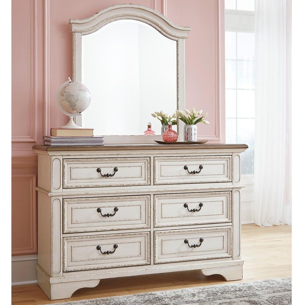 Ashley Realyn Youth Dresser in Chipped White, , large