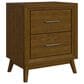 Mayberry Hill Santa Barbara 72" Pier with 2-Drawer Cabinet in Walnut, , large