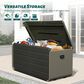 HOMLUX 200-Gallon Outdoor Storage Deck Box in Gray, , large