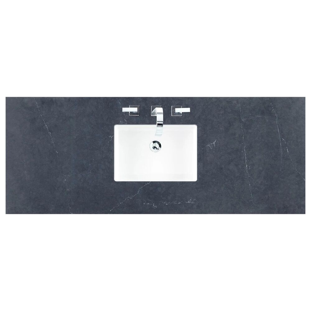 James Martin Athens 48" Single Bathroom Vanity in Glossy White with 3