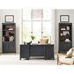 Riva Ridge Alexander 2-Piece Executive Desk and Door Bookcase Set in Midnight, , large