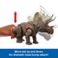 Jurassic World Rebirth Gigantic Thrashers Eotriceratops Dinosaur Action Figure in Multicolor, , large