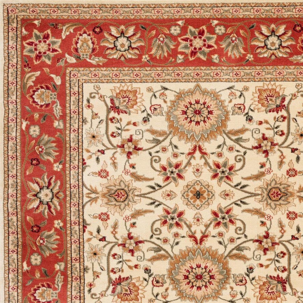 Safavieh Lyndhurst LNH212 6&#39; Square Ivory and Rust Runner, , large