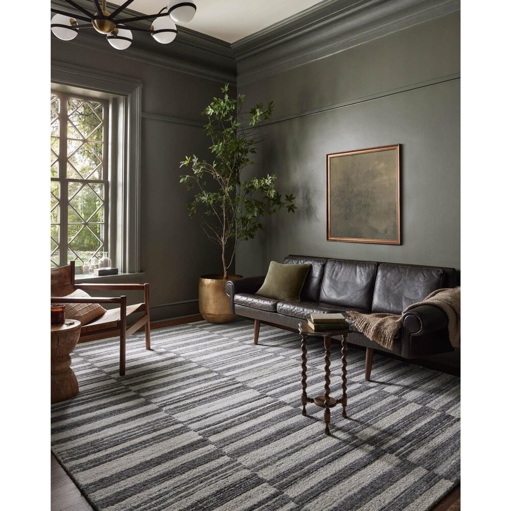 Magnolia Home Rae Charcoal and Mist 3&#39;6&quot; x 5&#39;6&quot; Area Rug, , large