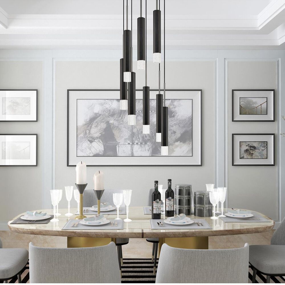 Cal Lighting Troy 8 Light Chandelier in Gun Metal, , large