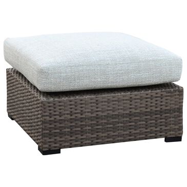 Summit Home Mendocino Outdoor Ottoman with Cushion in Brown, , large