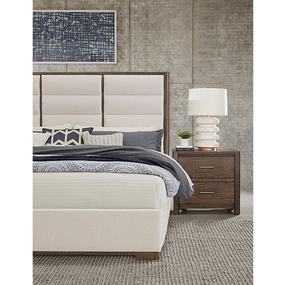 Viceray Collections Crafted Oak 2-Drawer Nightstand in Aged Gray, , large