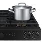 Samsung Bespoke Bespoke 6.0 Cu. Ft. Smart Slide-In Gas Range with Reversible Griddle and 23K BTU Power Burner in White Glass, , large
