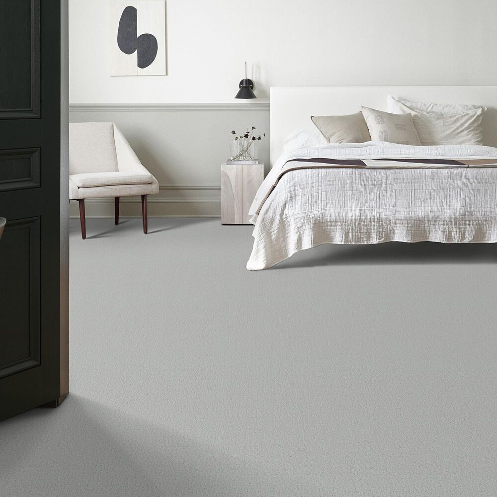 Shaw Canvas Comfort Blue Carpet in Bay Waves, , large