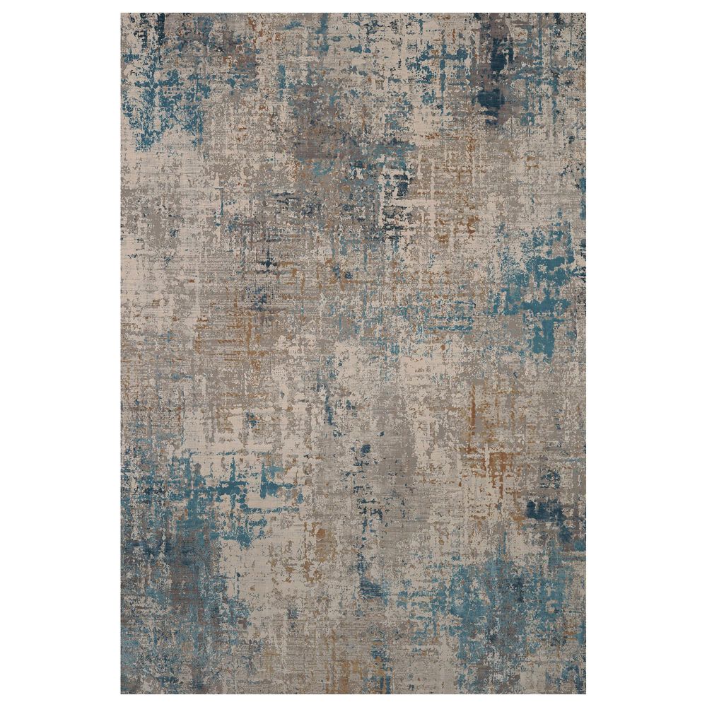 Karastan Tryst Marseille RG073-103 3" x 8" Blue Runner, , large