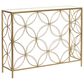 Maple and Jade Contemporary Console Table in Matte Gold, , large