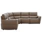 Interlochen 6-Piece Leather Power Reclining Sectional with Power Headrests in Aline Sable, , large