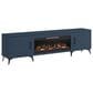 Legends Home Malibu 95" Fireplace Console in Denim Blue, , large
