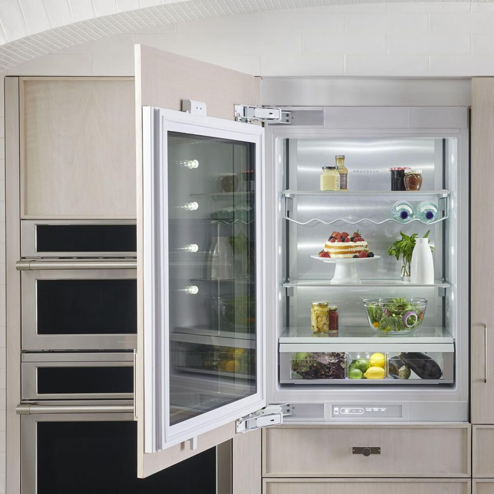 Monogram 30&quot; Fully Integrated Customizable Refrigerator with Solid Door, , large