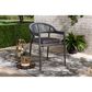 Baxton Studio Wendell Patio Dining Chair in Grey, , large