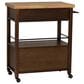 Linon Home Decor Lennix Kitchen Cart in Brown and Natural, , large