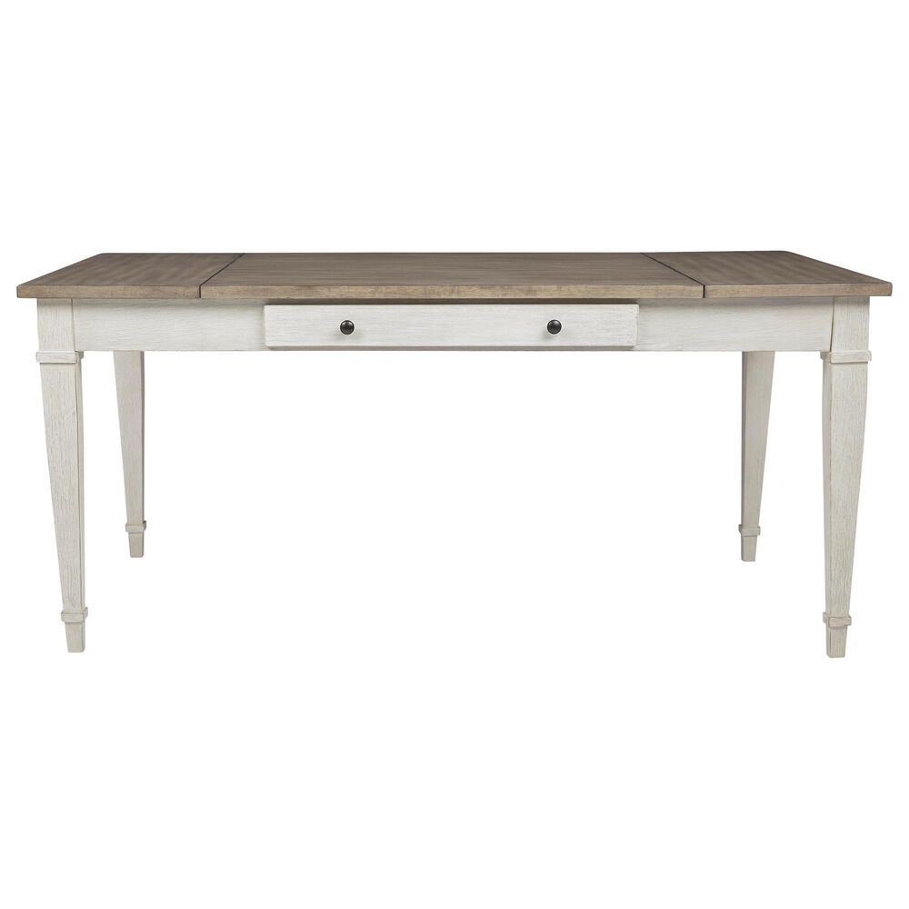 Ashley Skempton Dining Table in White and Light Brown - Table Only, , large