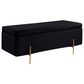 Lilola Home Emma Storage Bench in Black Velvet, , large