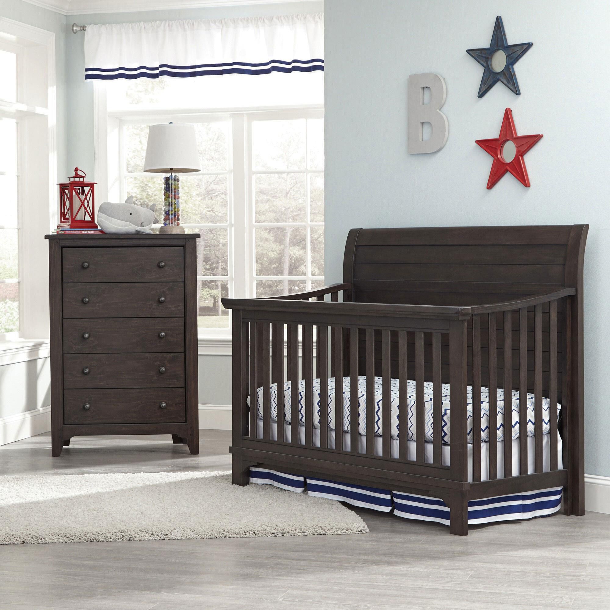 Eastern Shore Taylor Convertible Crib in River Rock NFM
