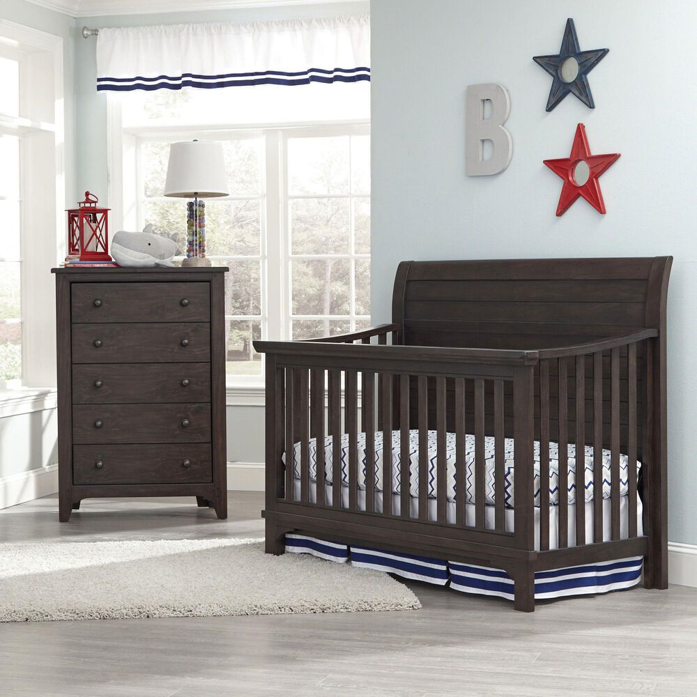 Eastern Shore Taylor Convertible Crib in River Rock, , large