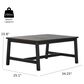 HOMLUX 4-Pieces Outdoor Conversation Set in White and Black, , large