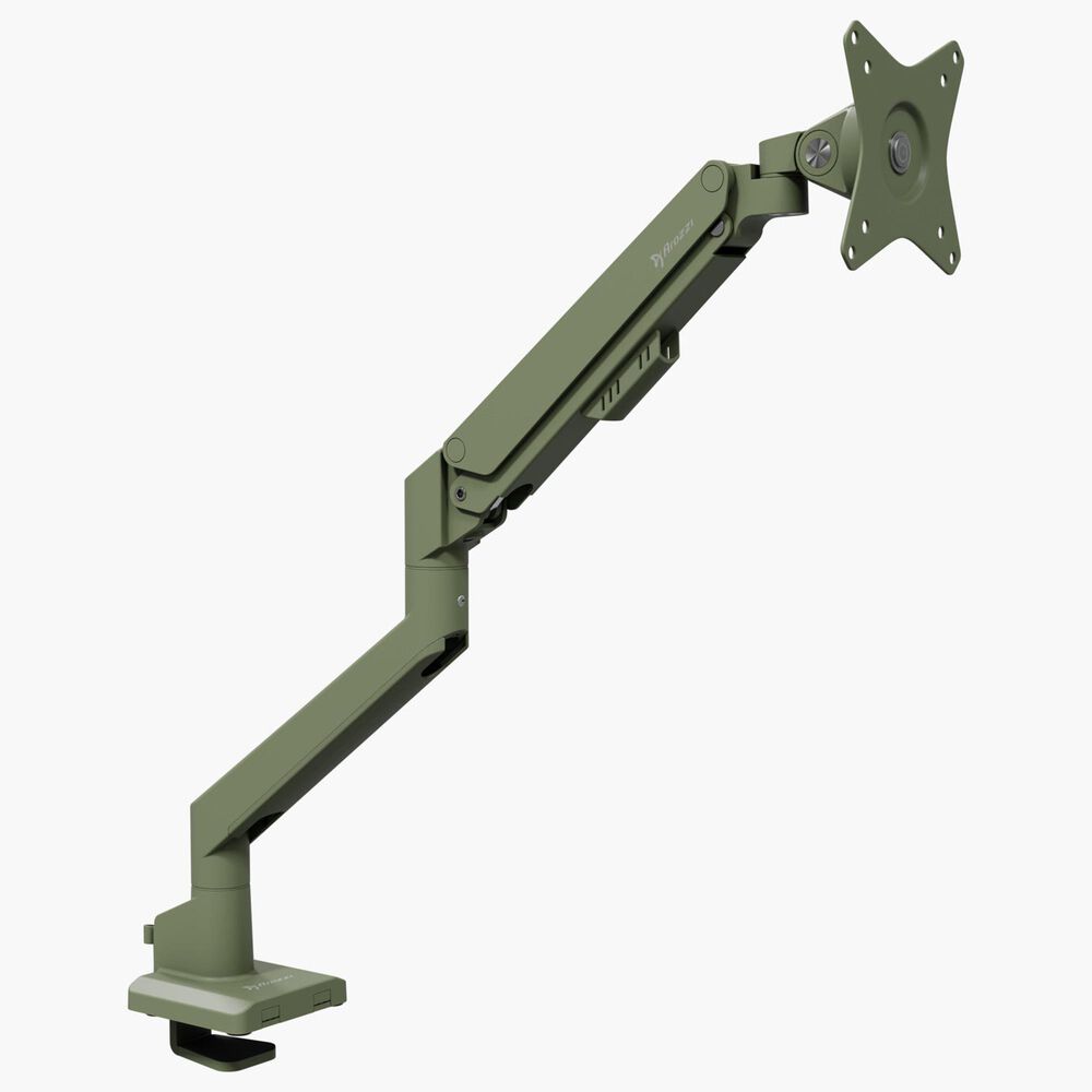 Arozzi Alzare Neo Single Gas Spring Monitor Arm in Forest Green, , large