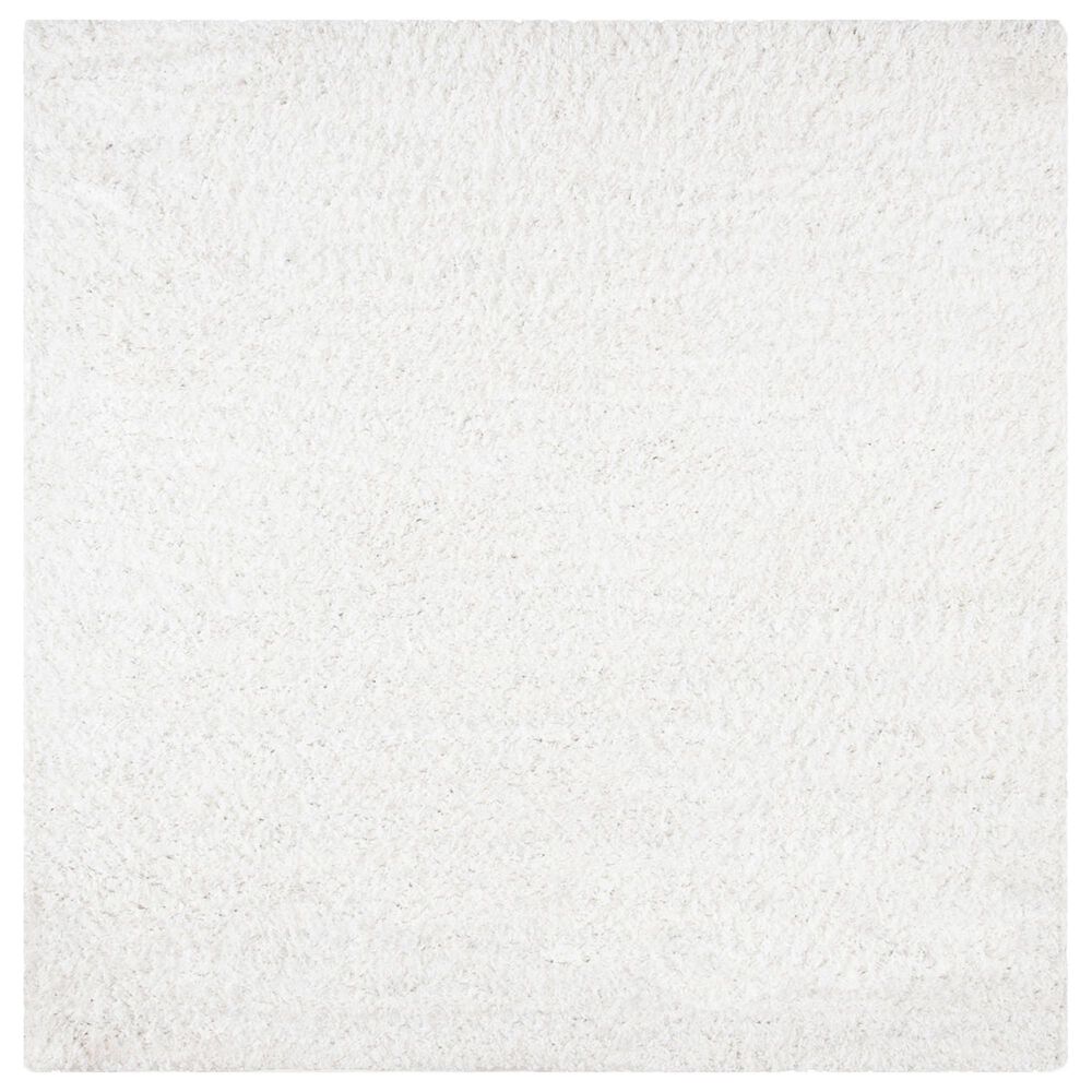 Safavieh August Shag 4" Square White Area Rug, , large