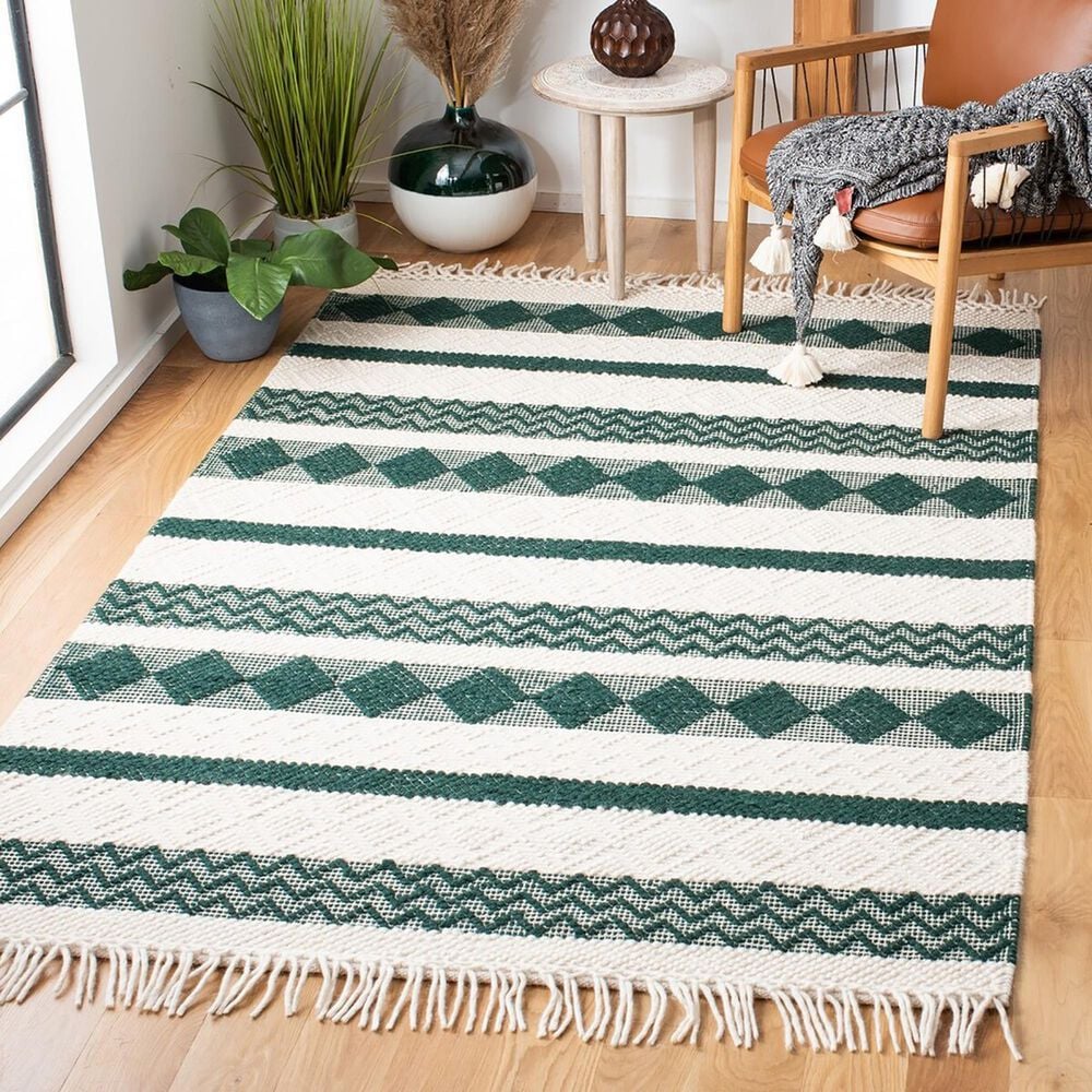 Safavieh Natura 5&#39; x 8&#39; Ivory and Green Area Rug, , large