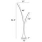 Lite Source Monita 2-Lite LED Floor Lamp in Silver, , large