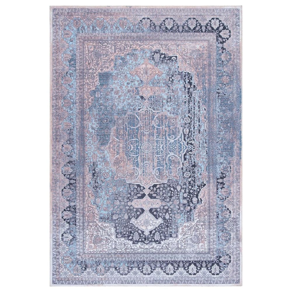 Safavieh Serapi 4" x 6" Ivory and Light Blue Area Rug, , large